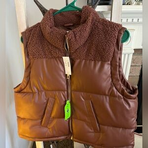 NWT Brown vest